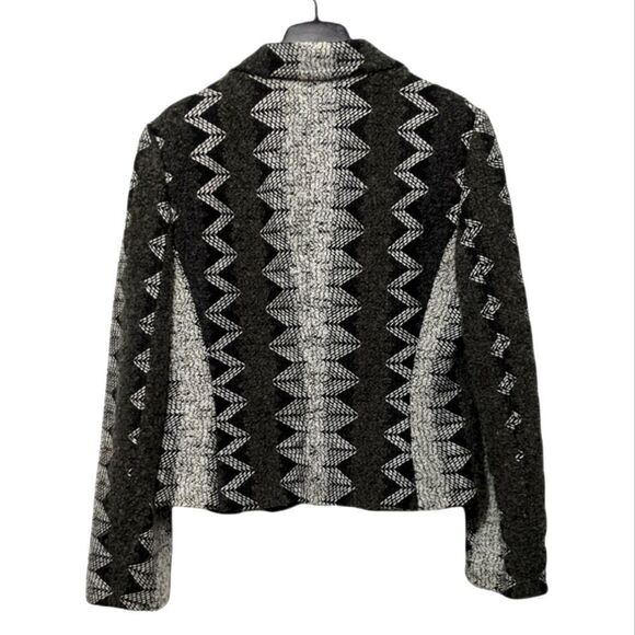 Insight Black and White Zigzag Blazer - Picture 4 of 6
